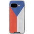 Czech Republic Flag Distressed Google Pixel 9a Clear Case